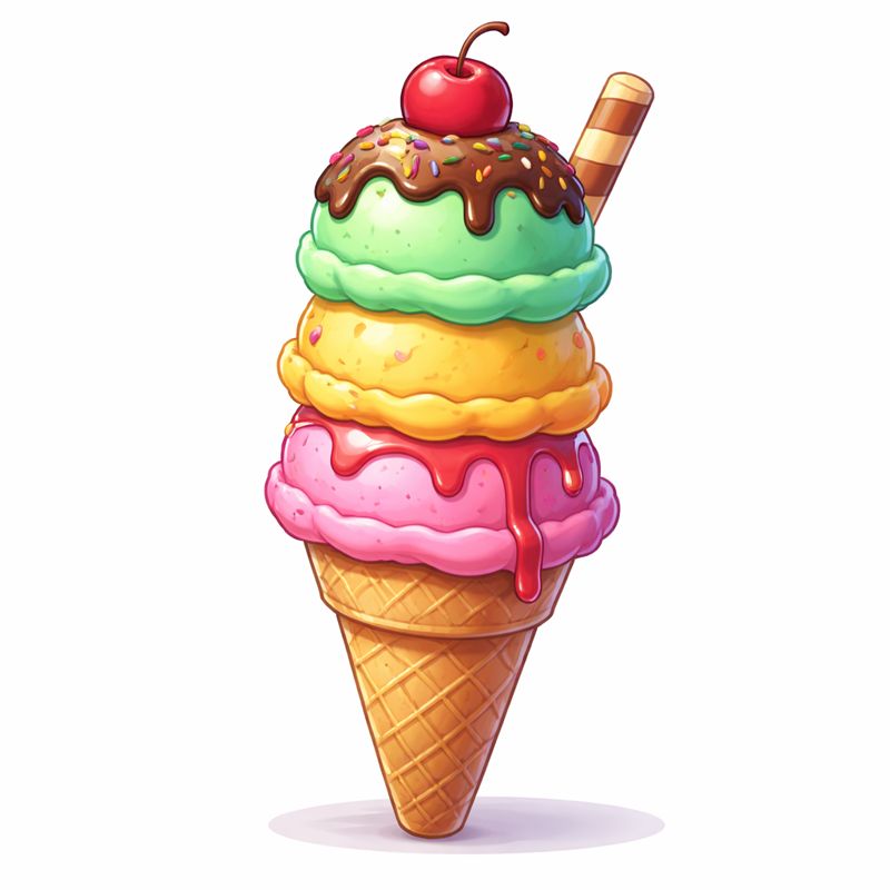 I for Ice cream picture