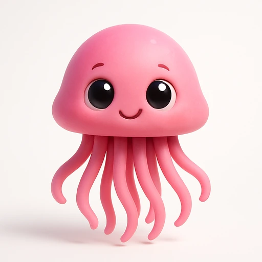 Pink jellyfish