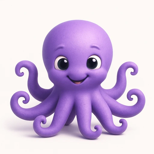 Purple octopus