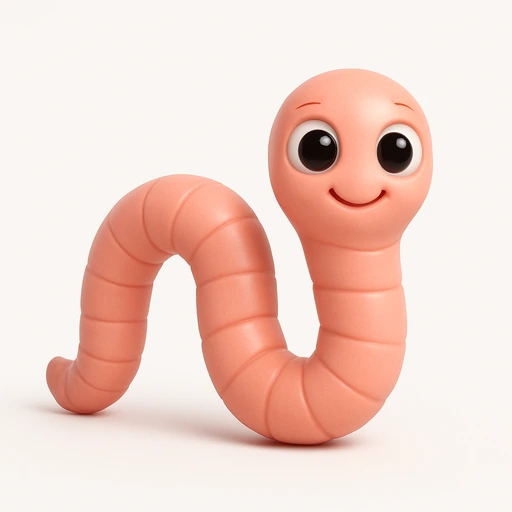 Pink worm