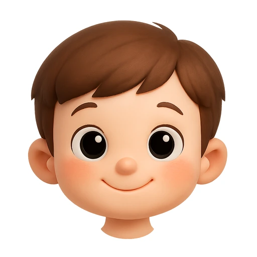 Child's smiling head