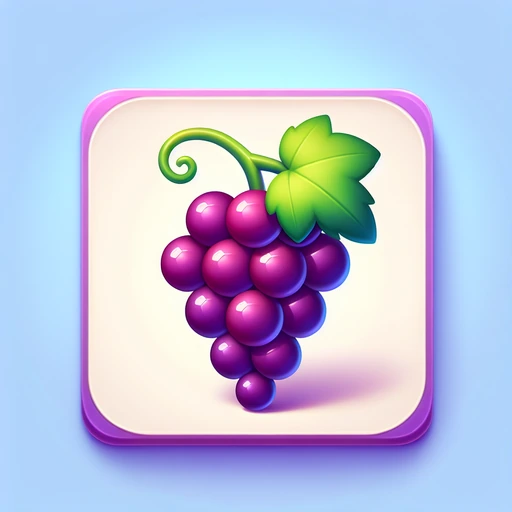 Bunch of purple grapes