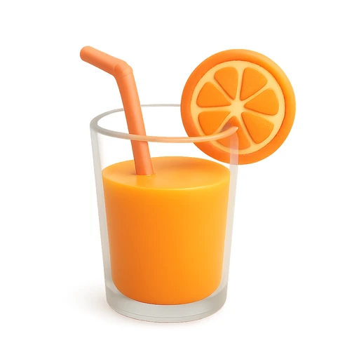 Glass of orange juice