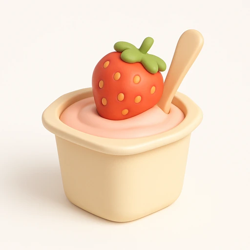 Pot of yogurt