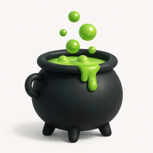 Bubbling cauldron