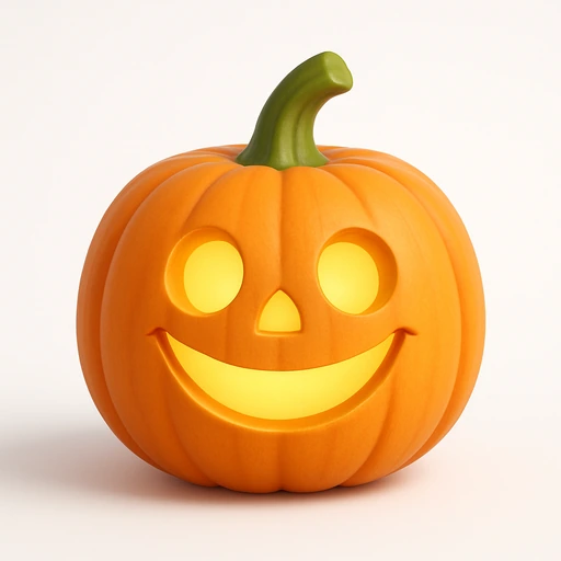 Smiling jack-o'-lantern
