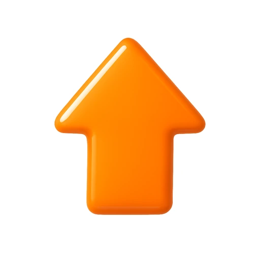 Orange arrow pointing up