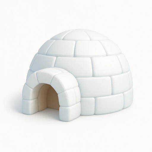 Snow igloo