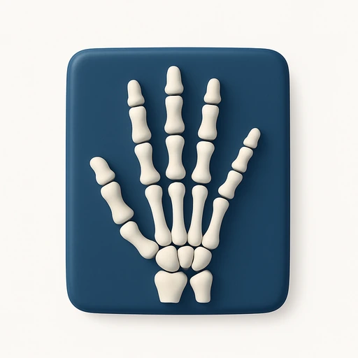 X-ray of a hand