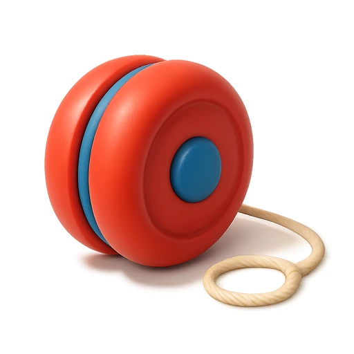 Red and blue yo-yo