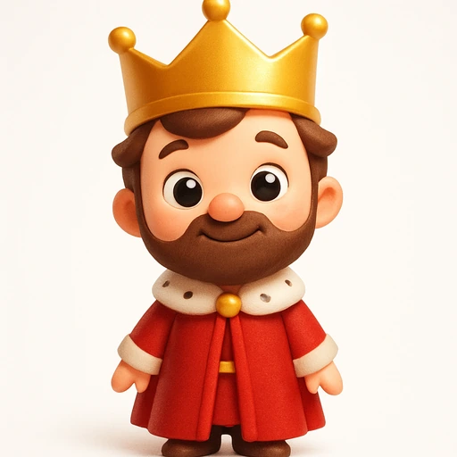 King with a crown