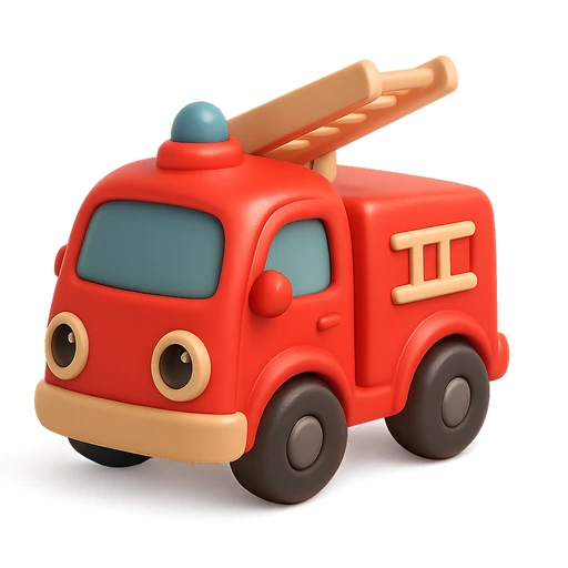 Red fire truck